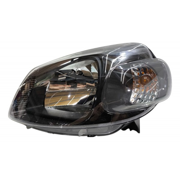 Farol Esquerdo Fiat Uno Vivace 2011 A 2014 Máscara Negra Esquerdo/motorista