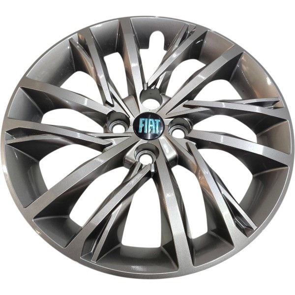 Roda Calota Aro 16 Fiat Argo Cronos Pulse 16x60 6jx16h2, Preto