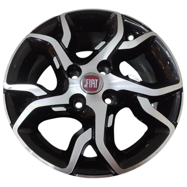 Roda Aro 15 Fiat Mobi Argo 4 Furos 2022 2023 2024 Cinza
