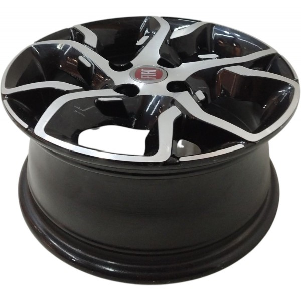 Roda Aro 15 Fiat Mobi Argo 4 Furos 2022 2023 2024 Cinza