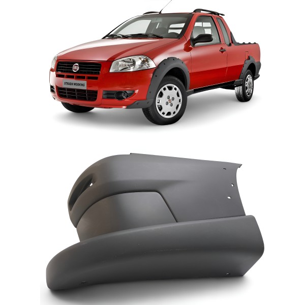 Ponteira Parachoque Traseira Direita Fiat Strada 2008 A 2013