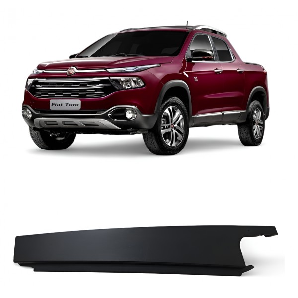 Acabamento Externo Traseira Esquerda Fiat Toro 2016 A 2020 Preto