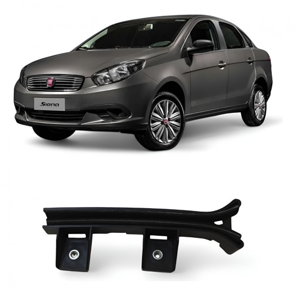 Guia Vidro Dianteiro Esquerdo Fiat Grand Siena 2014 A 2018 Preto