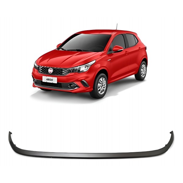 Moldura Inferior Parachoque Dianteiro Fiat Argo 2017 A 2021 Fosco Cinza-escuro