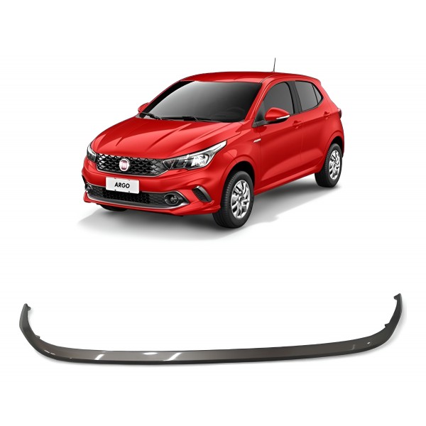 Moldura Inferior Parachoque Dianteira Fiat Argo 2017 A 2021 Chumbo Brilhante