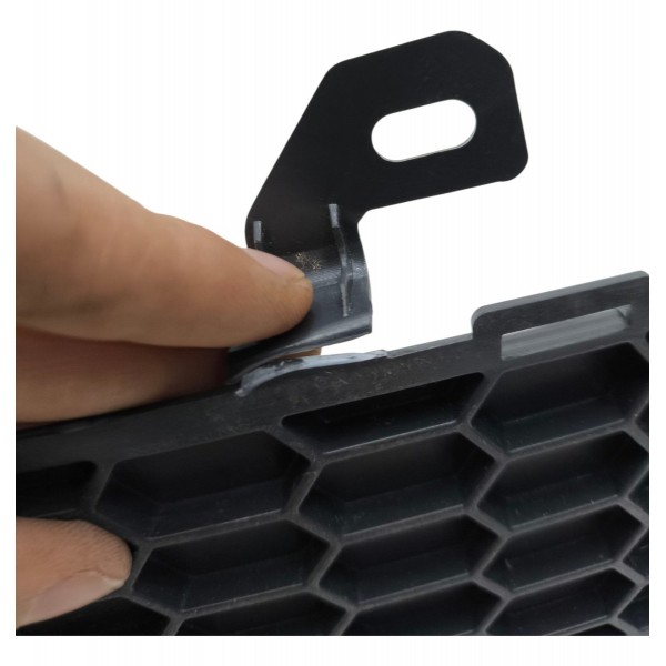 Grade Superior Parachoque Dianteiro Fiat Palio 2012 A 2020 Preto Fosco