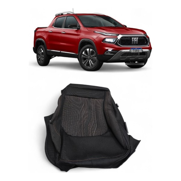 Capa Banco Dianteiro Fiat Toro 2021 2022 2023 2024 Preto