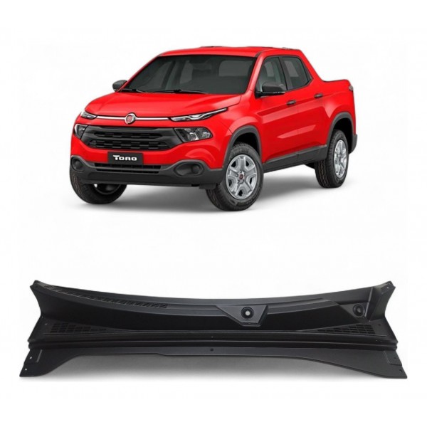 Grade Churrasqueira Fiat Toro 2016 2017 2018 2019 A 2024 Preto Brilhante