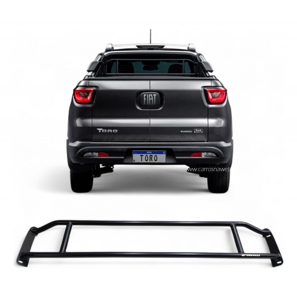 Grade Vidro Traseiro Fiat Toro  2017 2018 2019 2020 A 2023 Preto