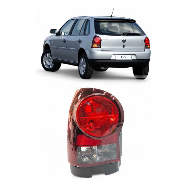 Lanterna Esquerda Volkswagen Gol G4 2006 2007 2008 A 2014 Esquerdo/motorista Fumê