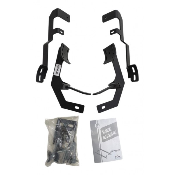 Estribo Tubular Fiat Strada 2021 2022 2023 2024 Cromado Cromado