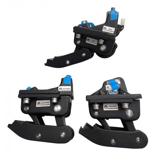 Kit Estribo Retrátil Fiat Titano 2024 2025 2026 Completo Preto