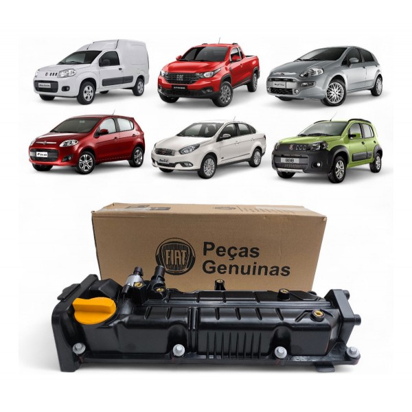 Tampa Valvulas Fiat 500 Grand Siena Palio Punto Strada Fire Preto