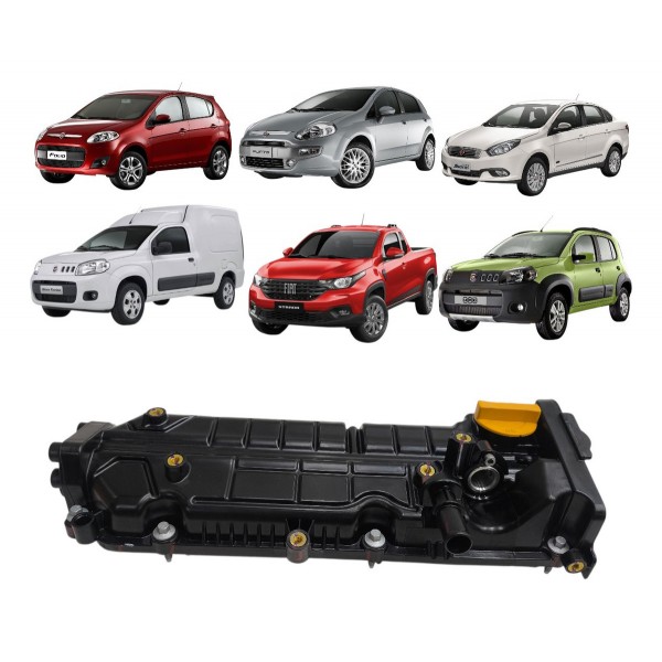 Tampa Valvulas Fiat 500 Grand Siena Palio Punto Strada Fire Preto