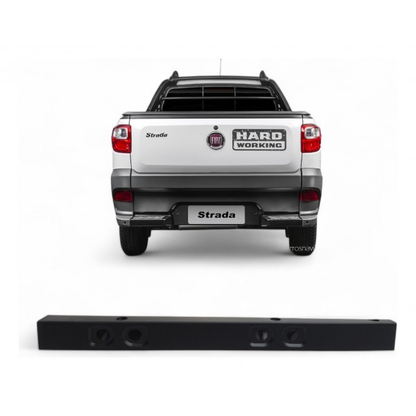 Moldura Lateral Direito Cabine Dupla Fiat Strada 2014 A 2020 Preto