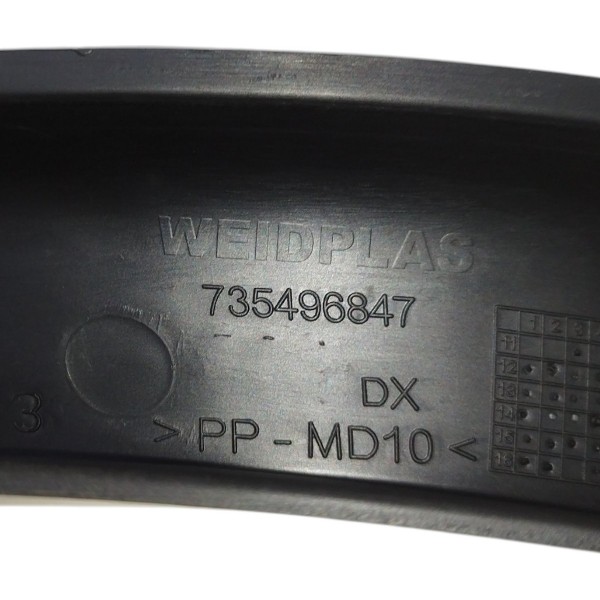 Moldura Paralama Dianteira Direita Palio Sporting 2013 2017 Preto