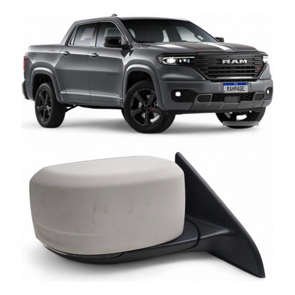 Retrovisor Elétrico Esquerdo Rampage 2023 2024 Pisca Luz