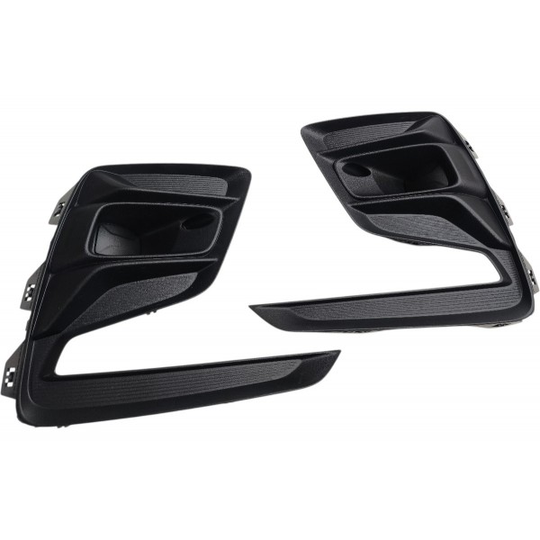 Par Moldura Farol Milha Sem Furo Gm Onix Hatch E Sedan 2026 Preto Ambos Lados