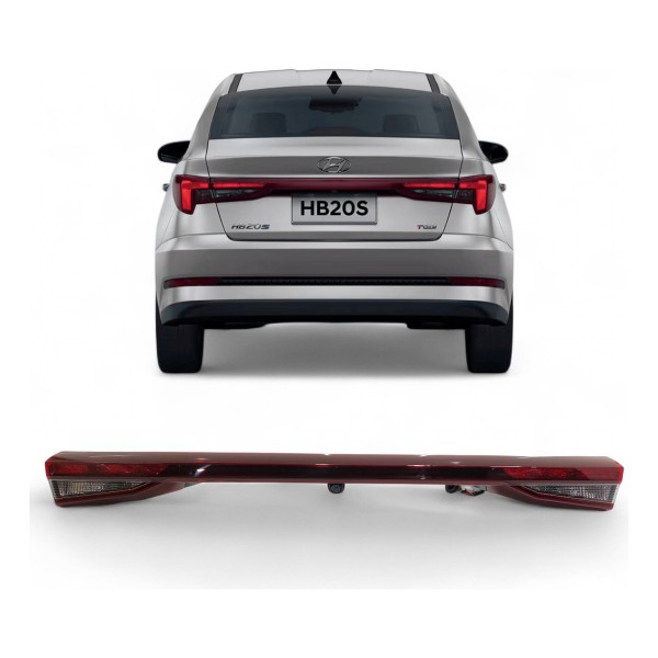 Lanterna Porta Mala Hyundai Hb20 Sedan 2023 A 2025 Sem Led Ambos Lados Vermelho