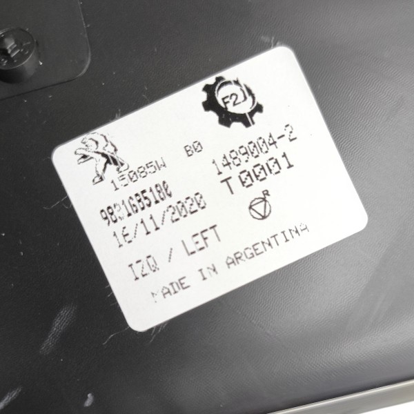 Farol Esquerdo Peugeot 208 2020 2021 2022 2023 2024 Sem Led Esquerdo/motorista