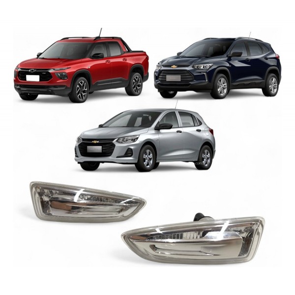 Par Pisca Paralama Gm Onix Tracker Montana 2020 2021 A 2024 Direito Cristal