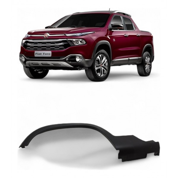 Moldura Friso Paralama Traseira Direita Fiat Toro 2017 2021 Preto