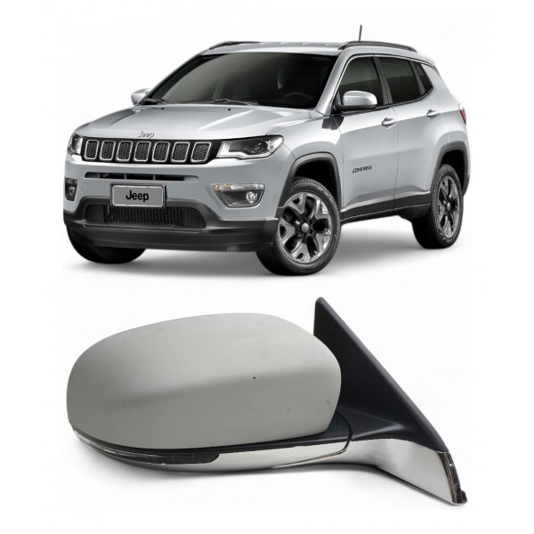 Retrovisor Direito Compass Fil Cromado Fold 2018 2019 A 2024