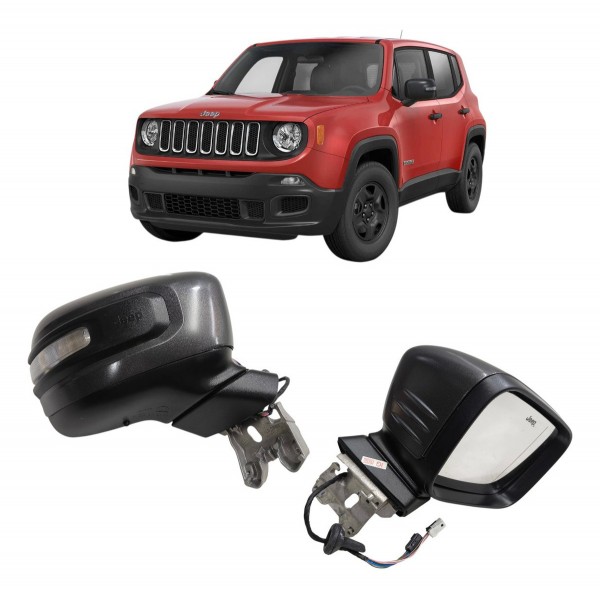Retrovisor Direito Jeep Renegade 2015 A 2021 Pisca Elétrico