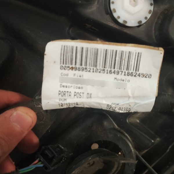 Máquina Vidro Traseira Direita Jeep Renegade 2016 A 2020