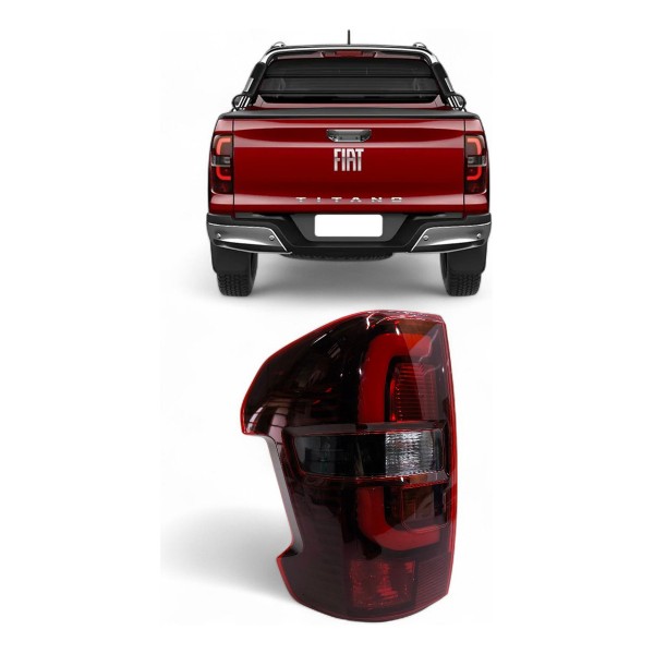 Lanterna Esquerda Fiat Titano Ranch 2025 Fumê Original Esquerdo/motorista Fumê