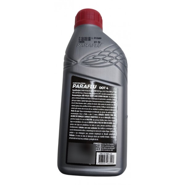 Kit 10 Fluido Óleo De Freios Paraflu Dot 4 10-7400 500ml