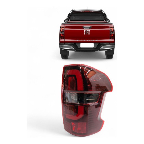 Lanterna Direita Fiat Titano Ranch 2025 Fumê Original Direito/passageiro Fumê