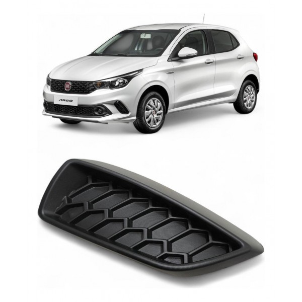 Moldura Parachoque Esquerdo Fiat Argo 2018 2019 A 2021 Preto