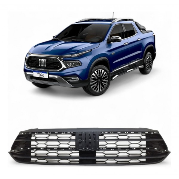 Grade Dianteira Radiador Fiat Toro 2022 2023 2024 2025 Preto Fosco