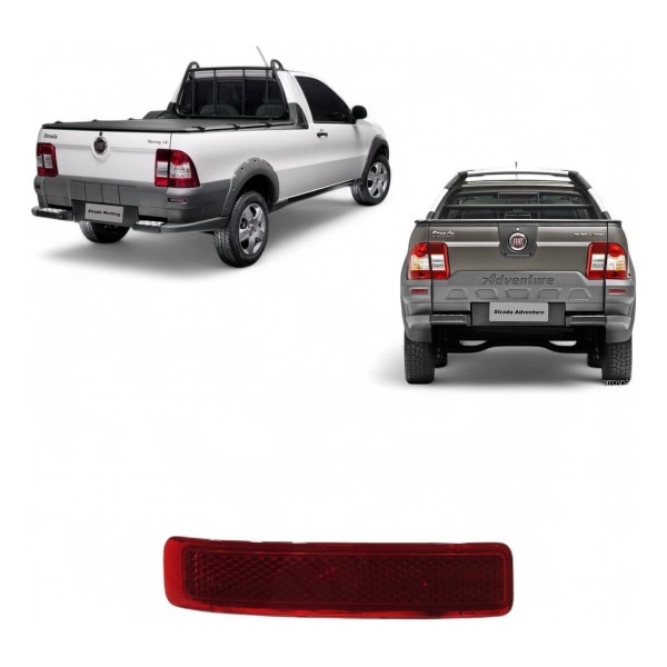 Refletor Traseiro Direito Fiat Strada 2004 2005 2006 A 2025 Vermelho
