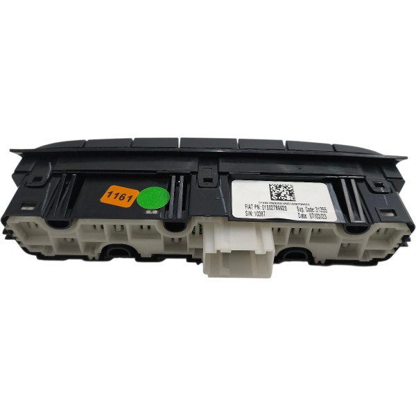 Comando Botão Central Painel Alerta Fiat Strada 2021 A 2025 Preto