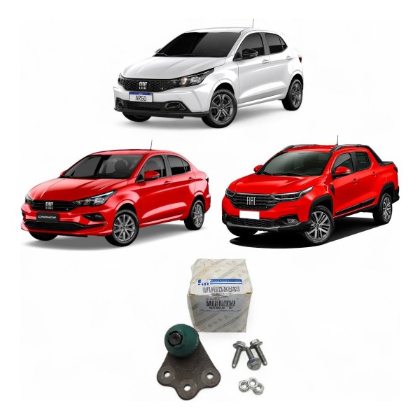 Pivô Bandeja Dianteira Fiat Argo Cronos Strada 2020 A 2024