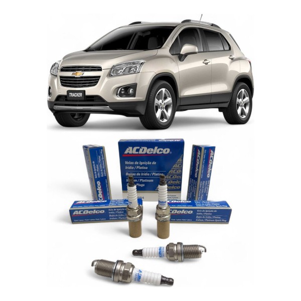 Jogo De Velas Chevrolet Tracker 1.8 16 Valvulas 2014 A 2016