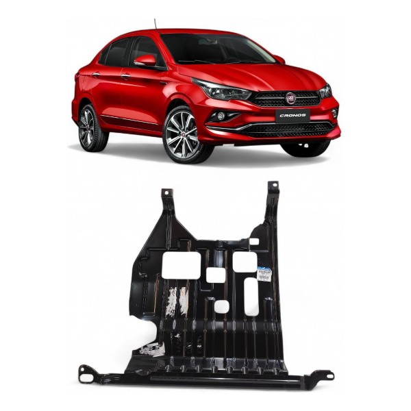 Protetor Cárter Motor Fiat Argo Cronos 1.8 Etorq 2017 A 2021