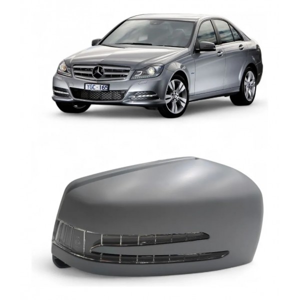 Capa Com Pisca Retrovisor Direito C180 C200 2009 2010 A 2014 Primer