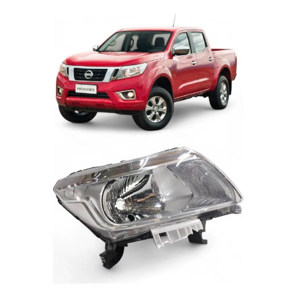 Farol Direito Nissan Frontier 2017  A 2021 Cromado Elétrico Direito/passageiro