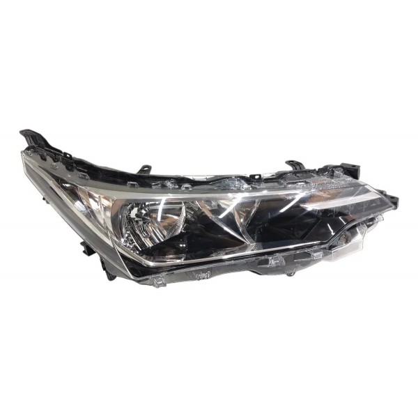 Farol Direito Toyota Corolla 2018 2019 Mascara Negra Led Direito/passageiro