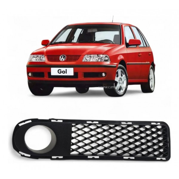 Grade Moldura Milha Direita Gol G3 1999 2000 2001 2002 Preto Direito