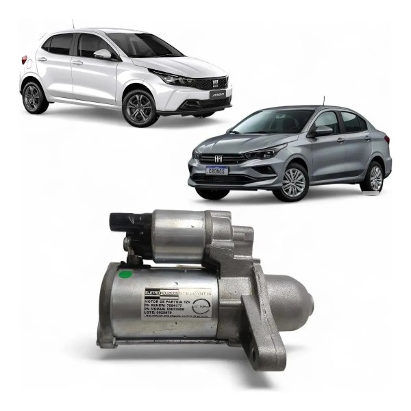 Motor Partida Arranque Fiat Argo Cronos Mobi 1.3 2016 A 2024
