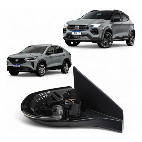 Retrovisor Direito Pulse Fastback 14 Fios Elétrico Cortesia