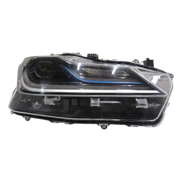 Farol Direito Corolla Híbrido Friso Azul 2020 2021 2022 Led Direito/passageiro