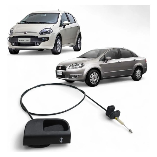 Cabo Alavanca Puxador Abertura Capo Fiat Punto 2009 A 2016