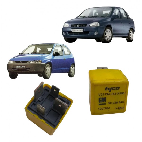 Rele Auxiliar Motor Ventoinha Celta Corsa Meriva Astra