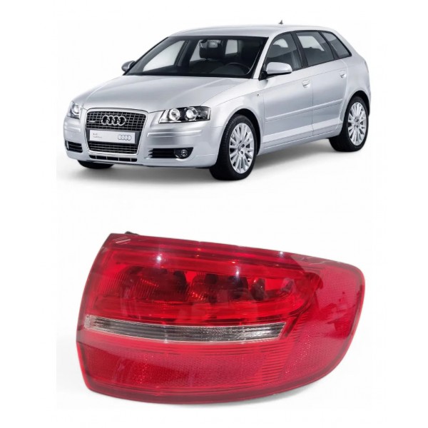 Lanterna Direita Audi A3 Sportback  2009 2010 2011 A 2013 Direito/passageiro Vermelho