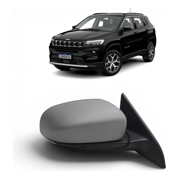Retrovisor Direito Jeep Compass 2017 A 2021 Retrátil Pisca